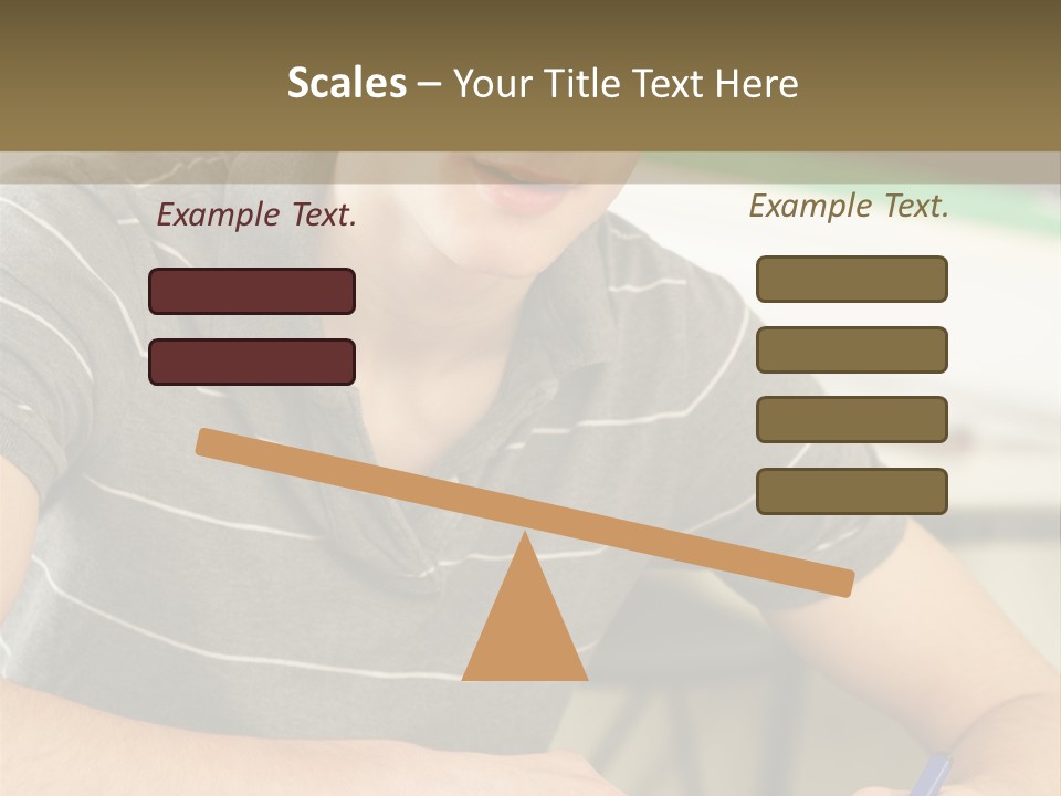 Teenager Listening Learning PowerPoint Template