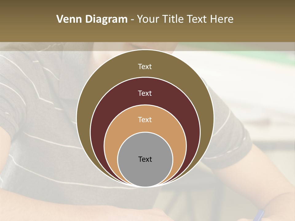 Teenager Listening Learning PowerPoint Template