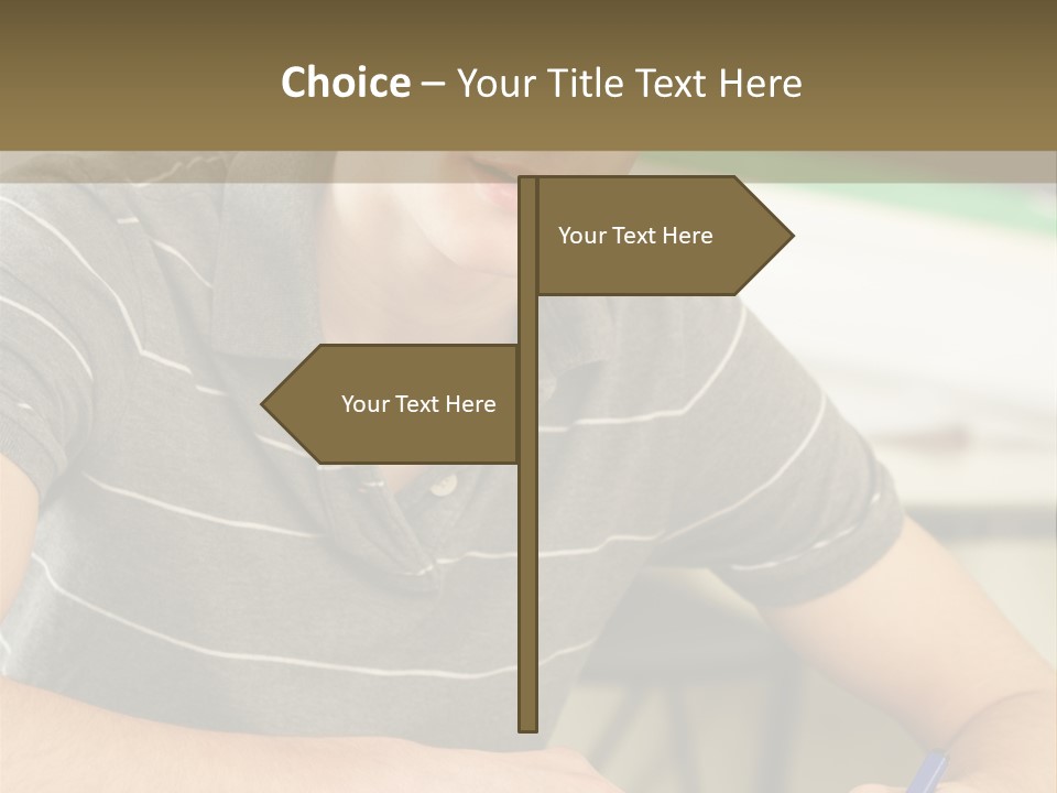 Teenager Listening Learning PowerPoint Template