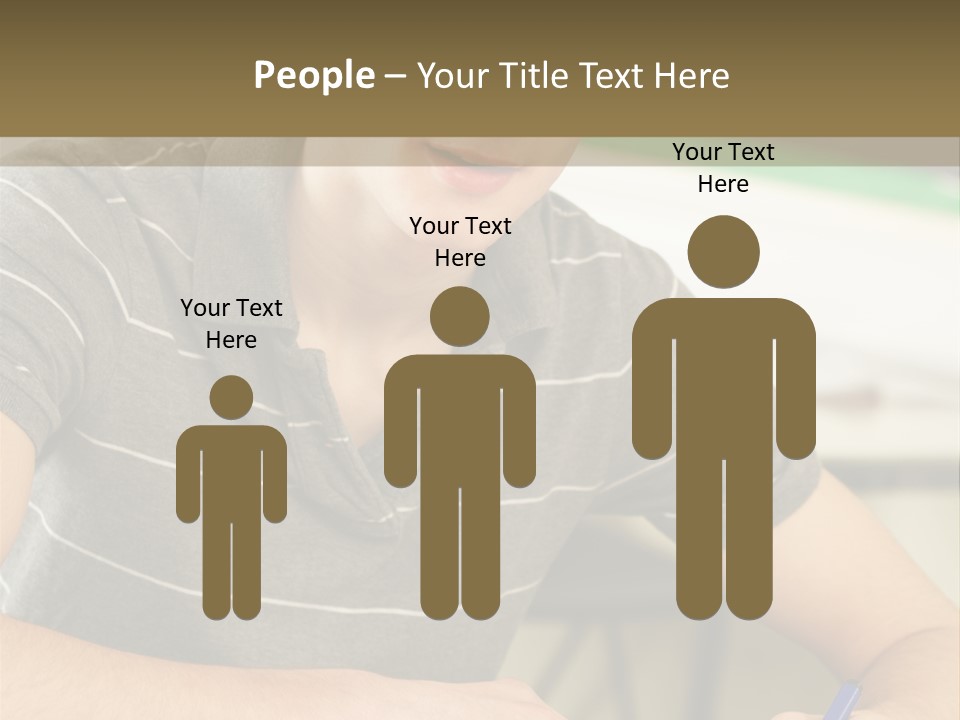 Teenager Listening Learning PowerPoint Template