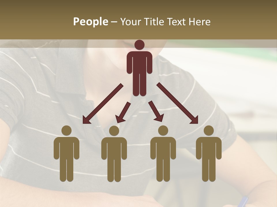 Teenager Listening Learning PowerPoint Template