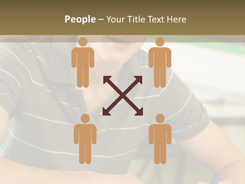 Teenager Listening Learning PowerPoint Template