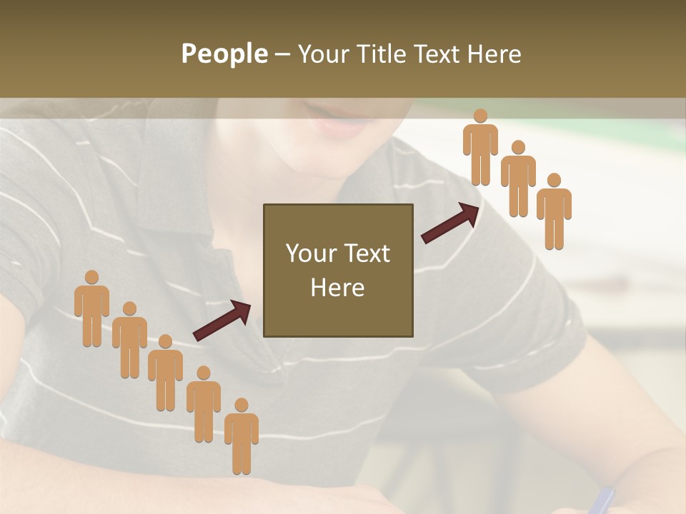 Teenager Listening Learning PowerPoint Template