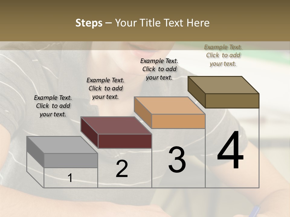 Teenager Listening Learning PowerPoint Template