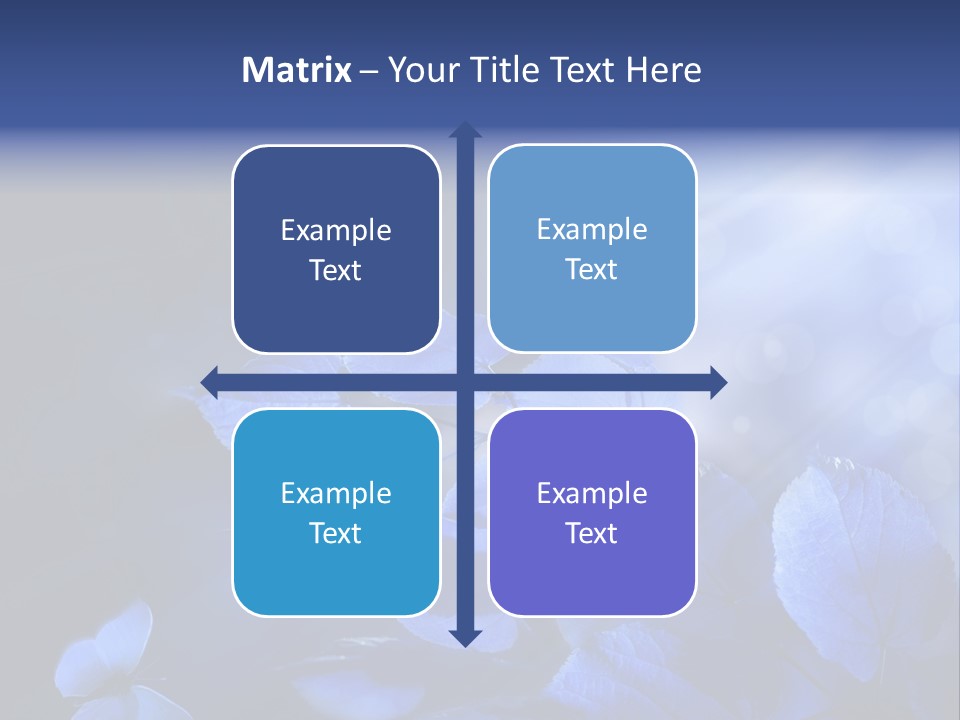 Green Butterfly Foliage PowerPoint Template