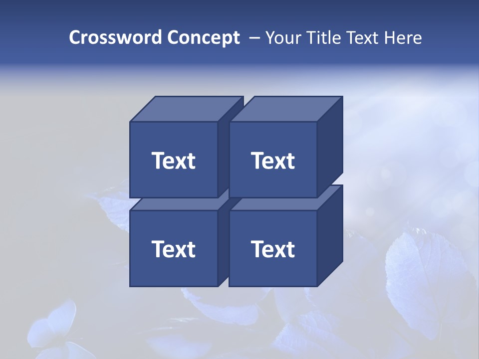 Green Butterfly Foliage PowerPoint Template