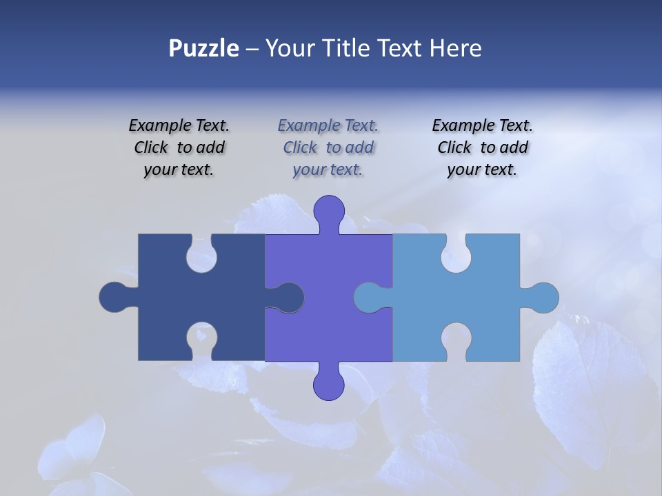 Green Butterfly Foliage PowerPoint Template