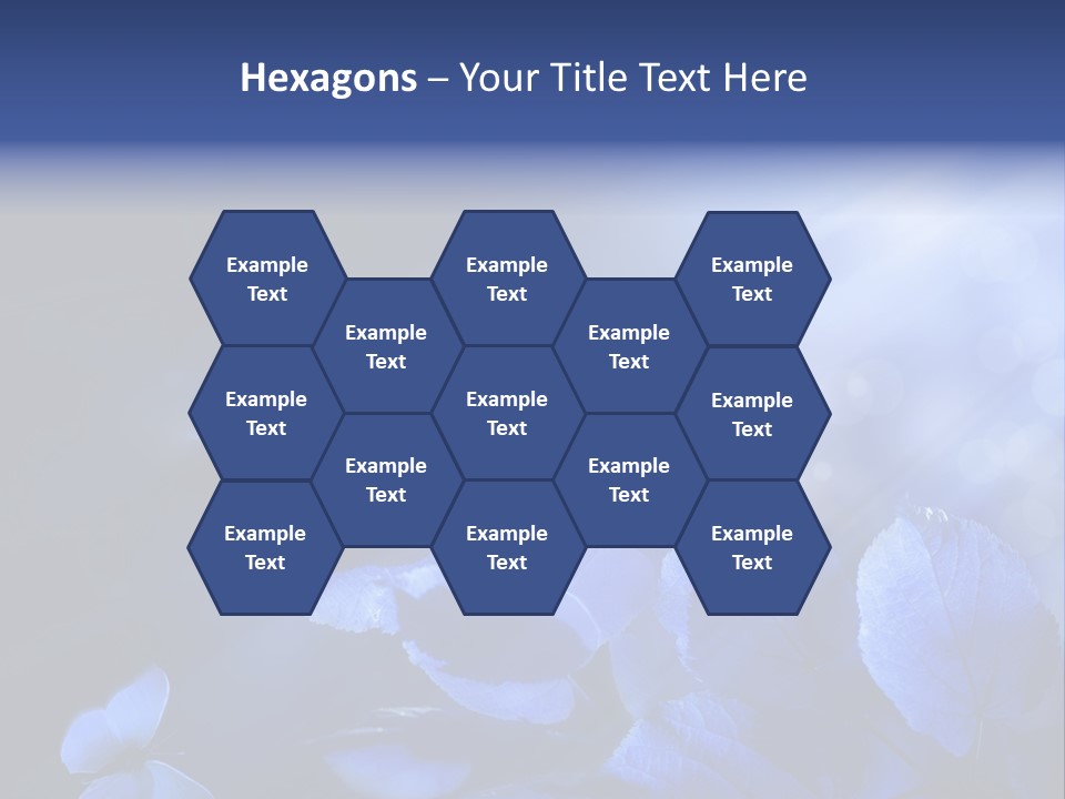 Green Butterfly Foliage PowerPoint Template