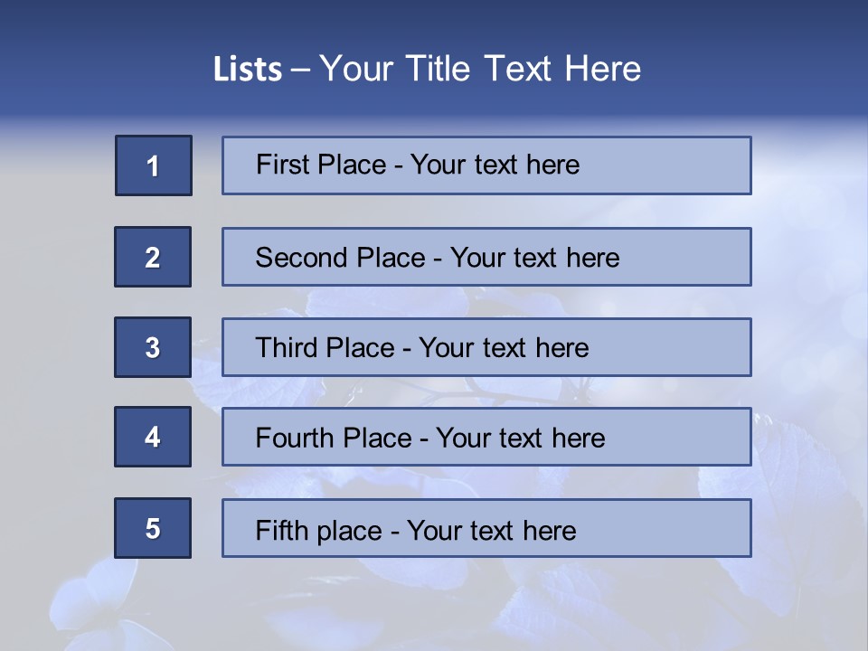 Green Butterfly Foliage PowerPoint Template