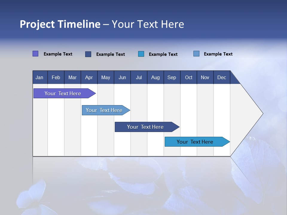 Green Butterfly Foliage PowerPoint Template