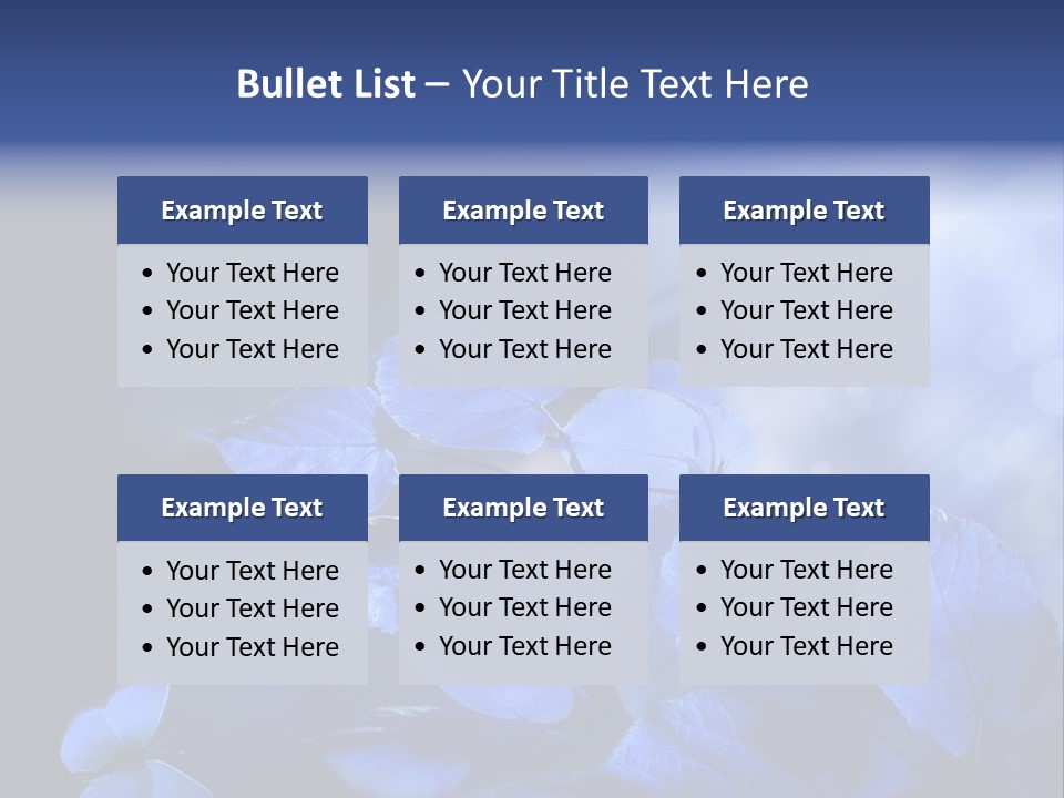 Green Butterfly Foliage PowerPoint Template