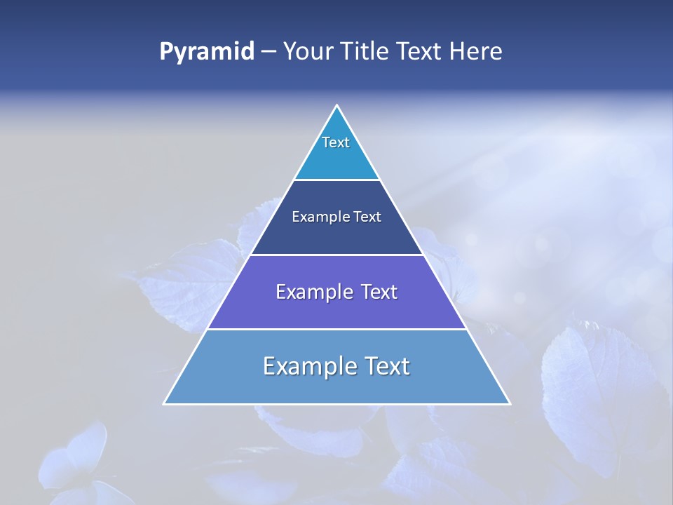 Green Butterfly Foliage PowerPoint Template