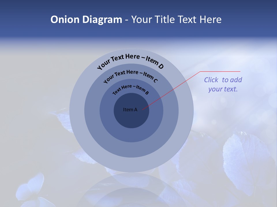 Green Butterfly Foliage PowerPoint Template