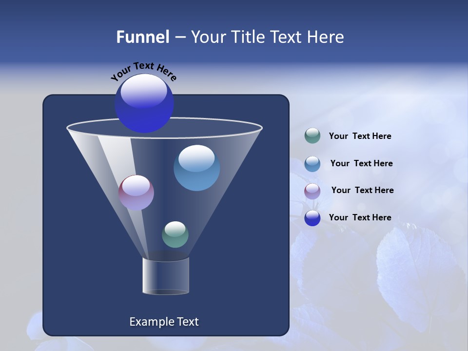 Green Butterfly Foliage PowerPoint Template