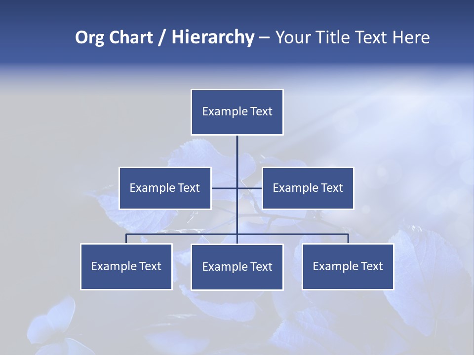 Green Butterfly Foliage PowerPoint Template