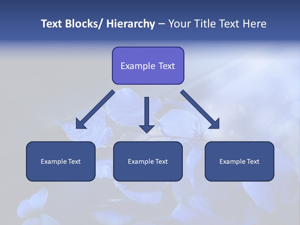 Green Butterfly Foliage PowerPoint Template