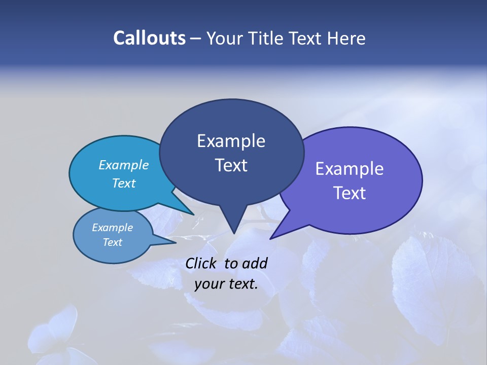 Green Butterfly Foliage PowerPoint Template