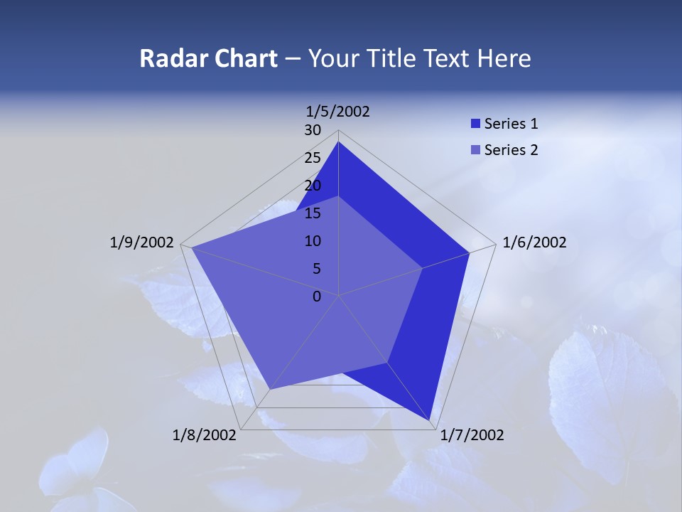 Green Butterfly Foliage PowerPoint Template