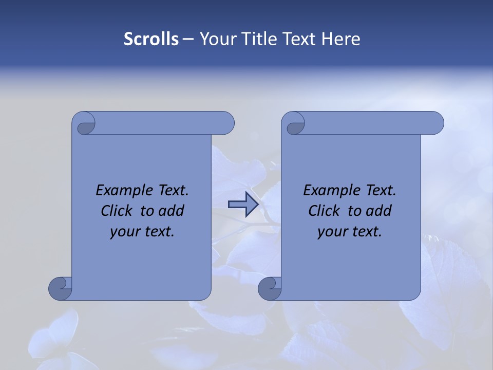 Green Butterfly Foliage PowerPoint Template