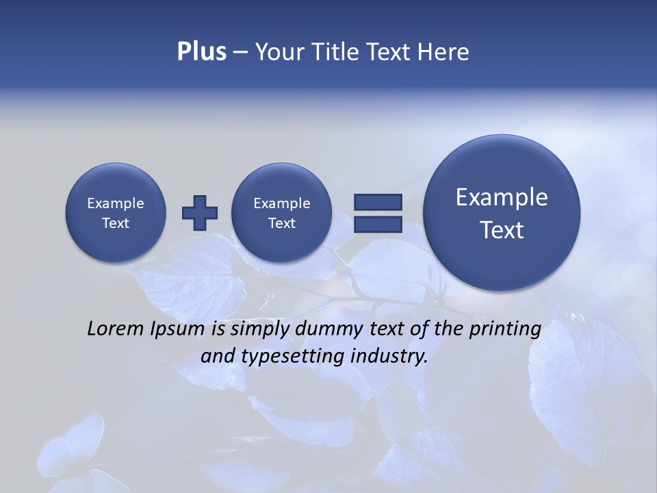 Green Butterfly Foliage PowerPoint Template