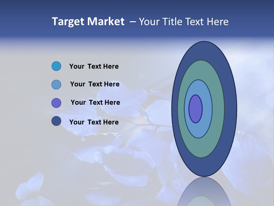 Green Butterfly Foliage PowerPoint Template