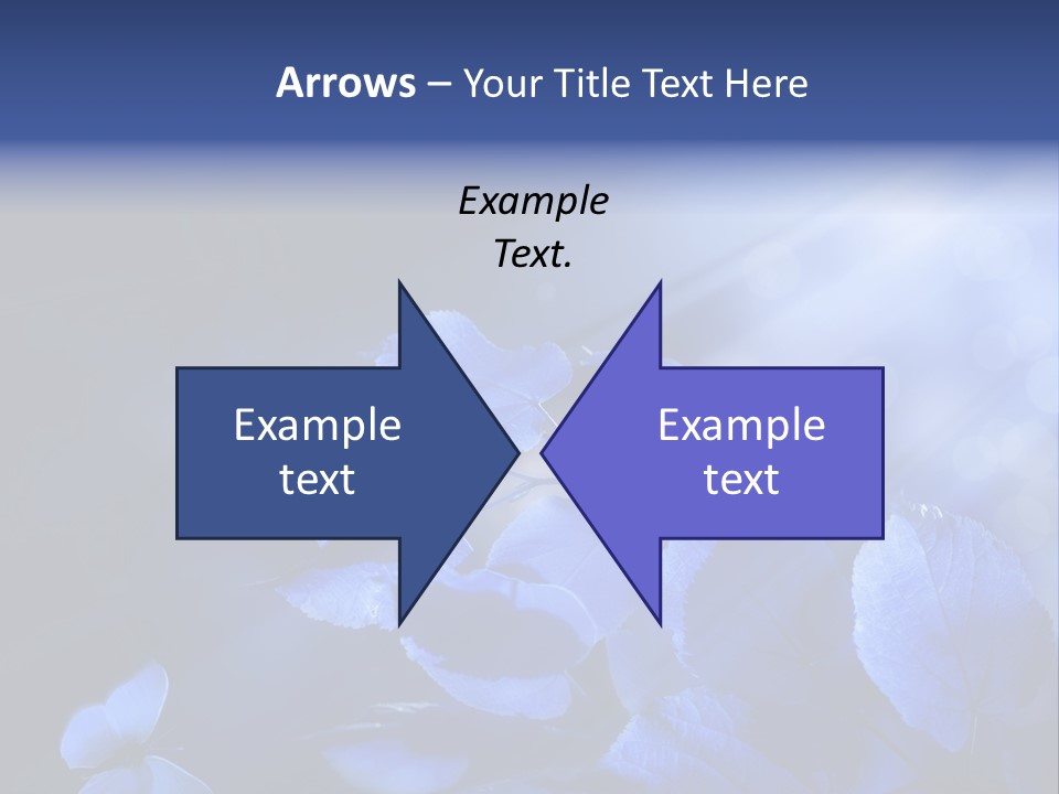 Green Butterfly Foliage PowerPoint Template