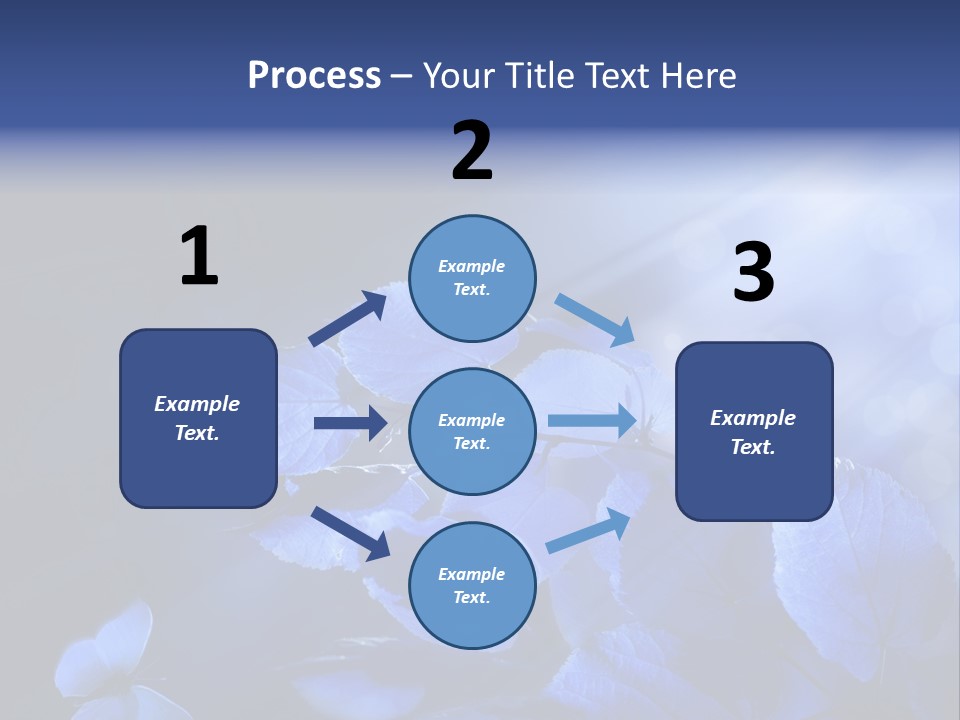 Green Butterfly Foliage PowerPoint Template