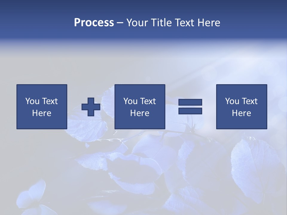 Green Butterfly Foliage PowerPoint Template
