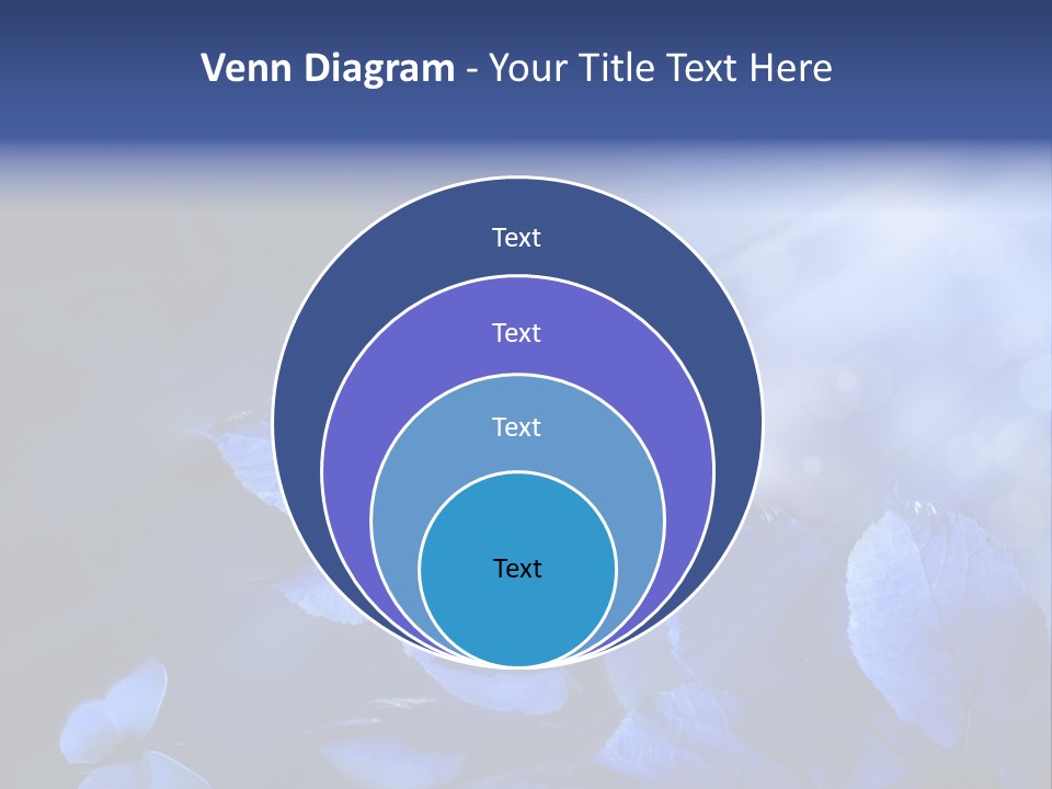 Green Butterfly Foliage PowerPoint Template