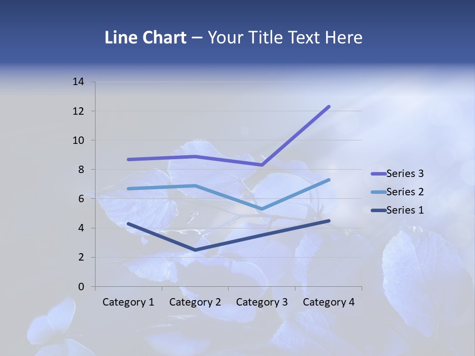 Green Butterfly Foliage PowerPoint Template