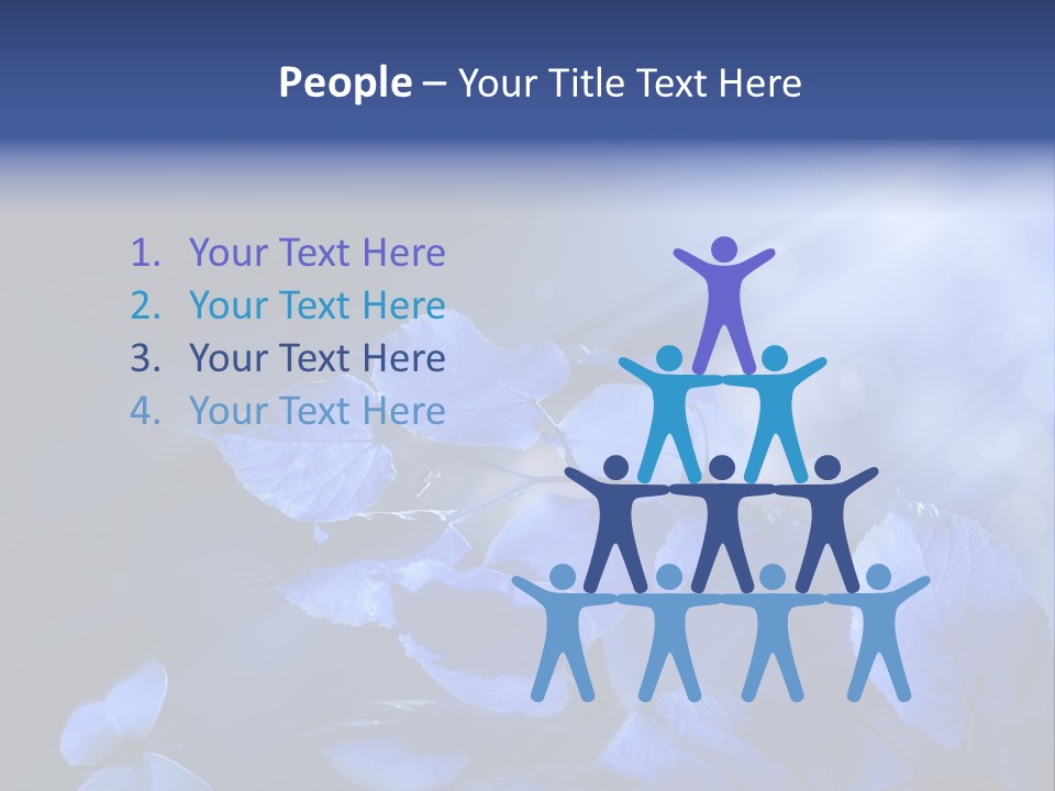 Green Butterfly Foliage PowerPoint Template