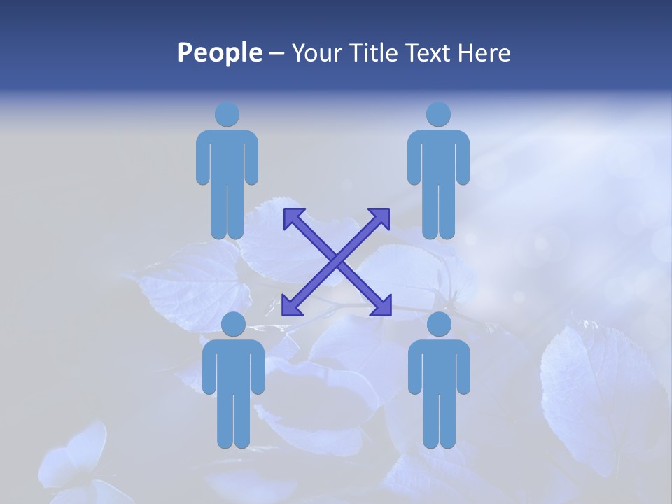 Green Butterfly Foliage PowerPoint Template