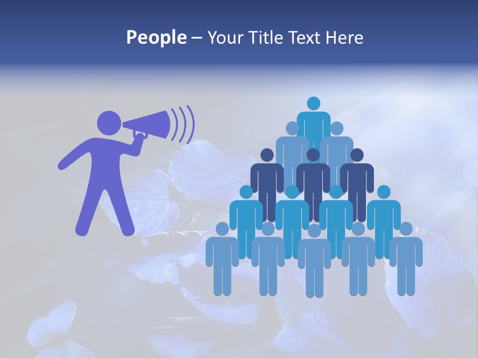 Green Butterfly Foliage PowerPoint Template