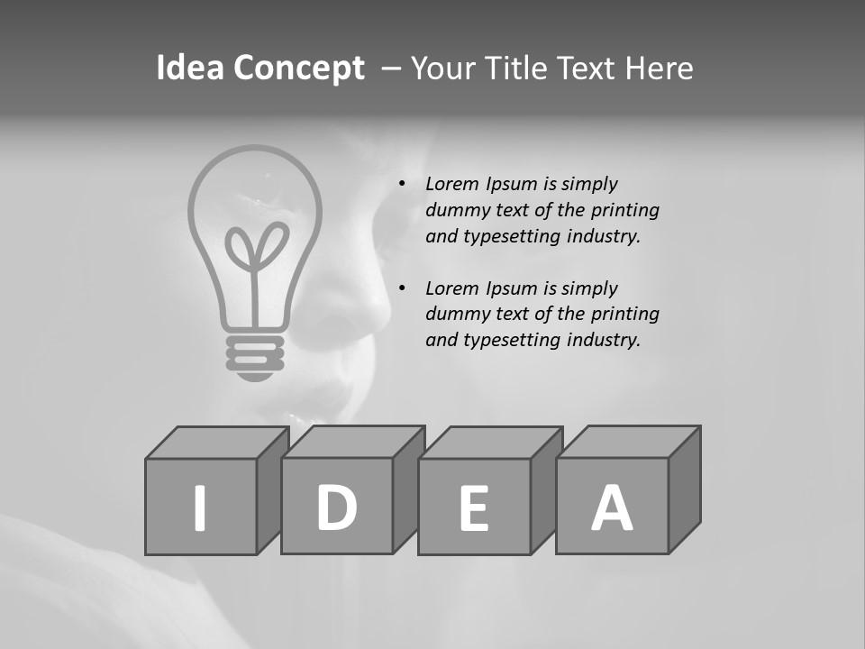 Window Depressed Sad PowerPoint Template