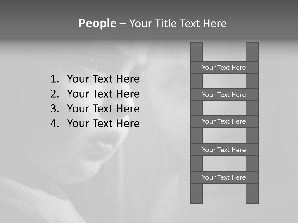Window Depressed Sad PowerPoint Template