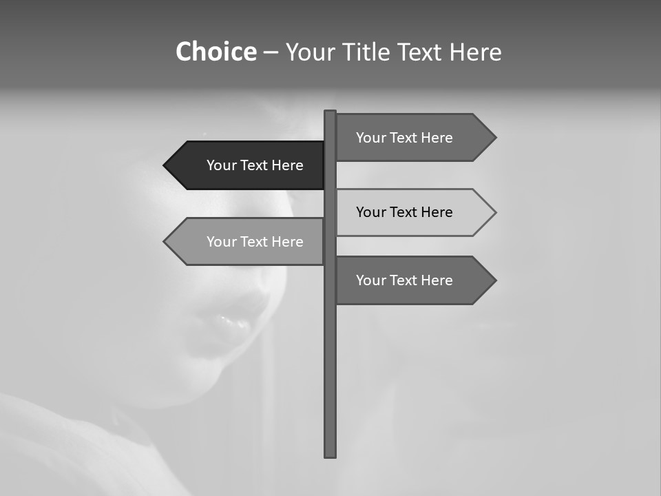 Window Depressed Sad PowerPoint Template
