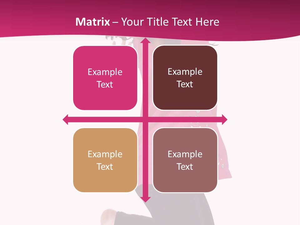 A Young Girl Jumping In The Air With Her Arms Outstretched PowerPoint Template