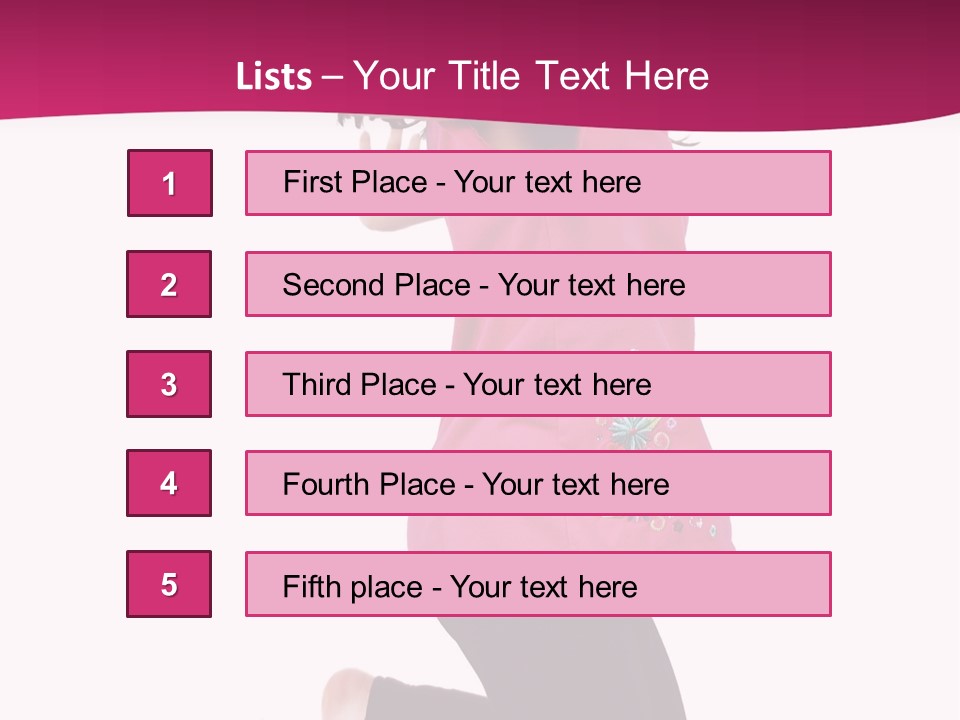 A Young Girl Jumping In The Air With Her Arms Outstretched PowerPoint Template