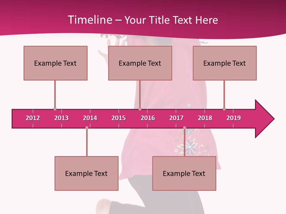 A Young Girl Jumping In The Air With Her Arms Outstretched PowerPoint Template