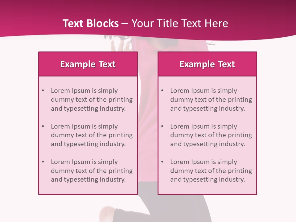 A Young Girl Jumping In The Air With Her Arms Outstretched PowerPoint Template