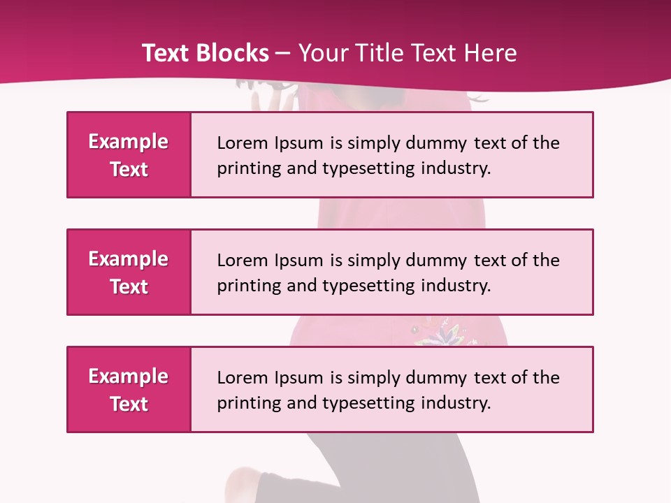 A Young Girl Jumping In The Air With Her Arms Outstretched PowerPoint Template