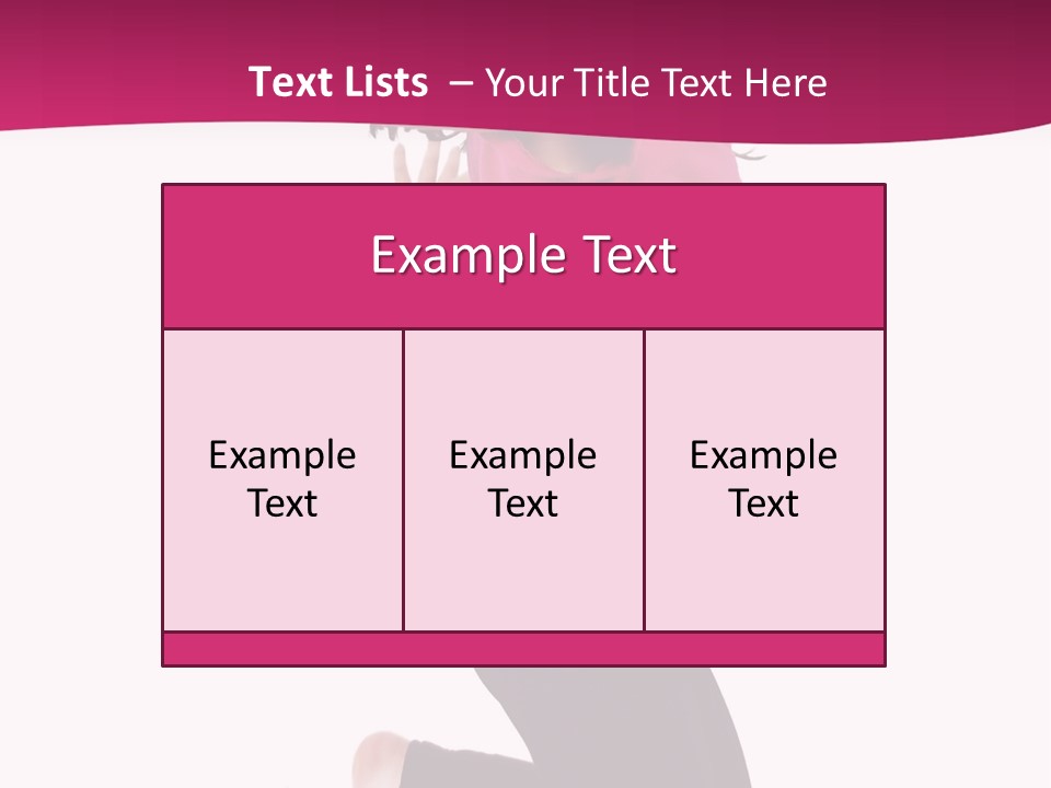 A Young Girl Jumping In The Air With Her Arms Outstretched PowerPoint Template