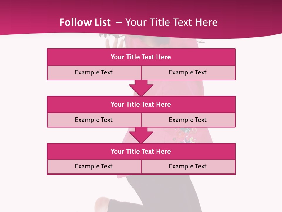 A Young Girl Jumping In The Air With Her Arms Outstretched PowerPoint Template