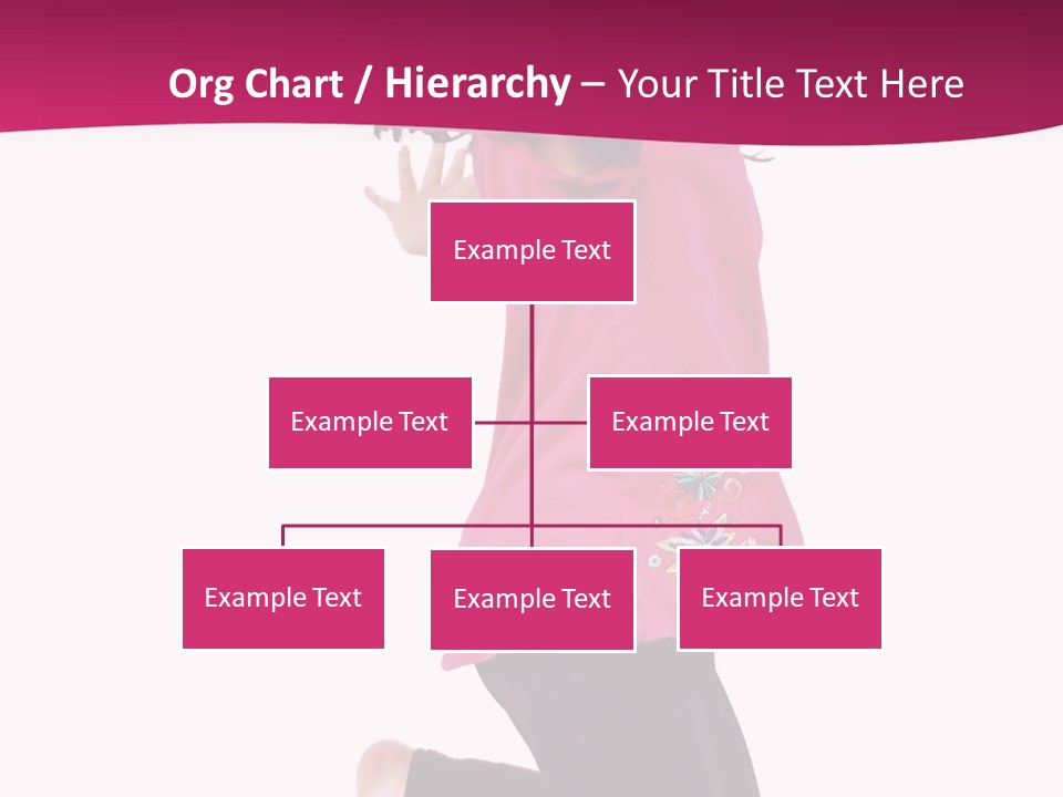 A Young Girl Jumping In The Air With Her Arms Outstretched PowerPoint Template