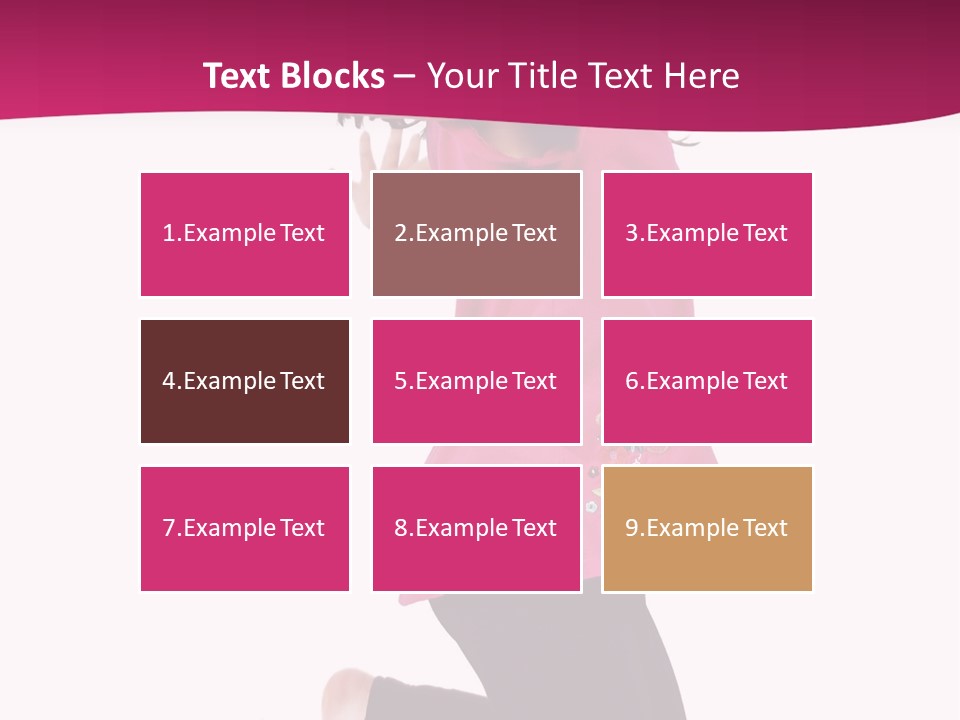 A Young Girl Jumping In The Air With Her Arms Outstretched PowerPoint Template