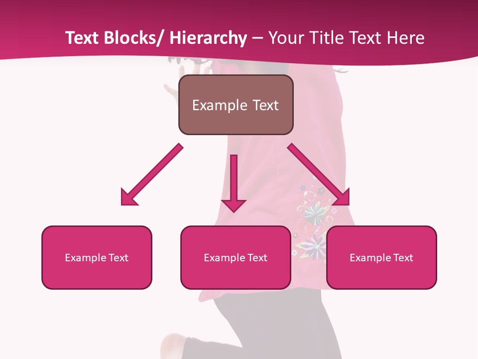 A Young Girl Jumping In The Air With Her Arms Outstretched PowerPoint Template