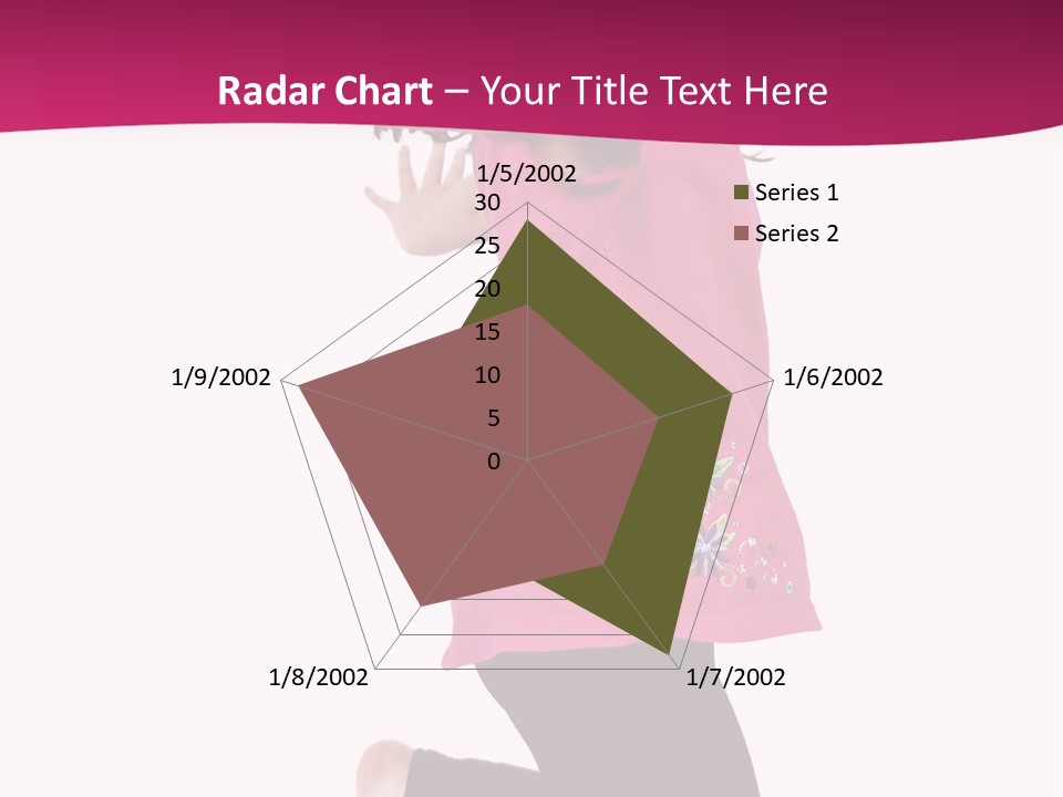 A Young Girl Jumping In The Air With Her Arms Outstretched PowerPoint Template