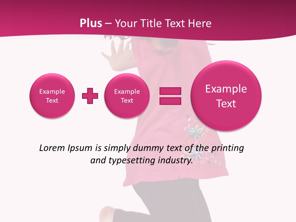 A Young Girl Jumping In The Air With Her Arms Outstretched PowerPoint Template