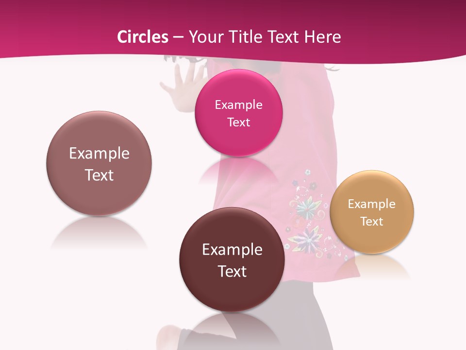 A Young Girl Jumping In The Air With Her Arms Outstretched PowerPoint Template