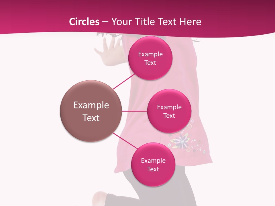 A Young Girl Jumping In The Air With Her Arms Outstretched PowerPoint Template